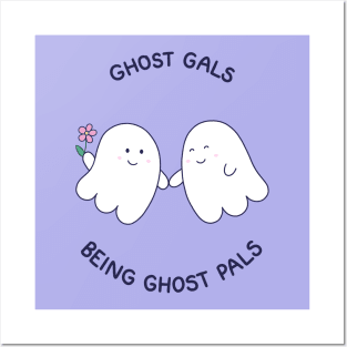 Ghost Gals (purple) Posters and Art